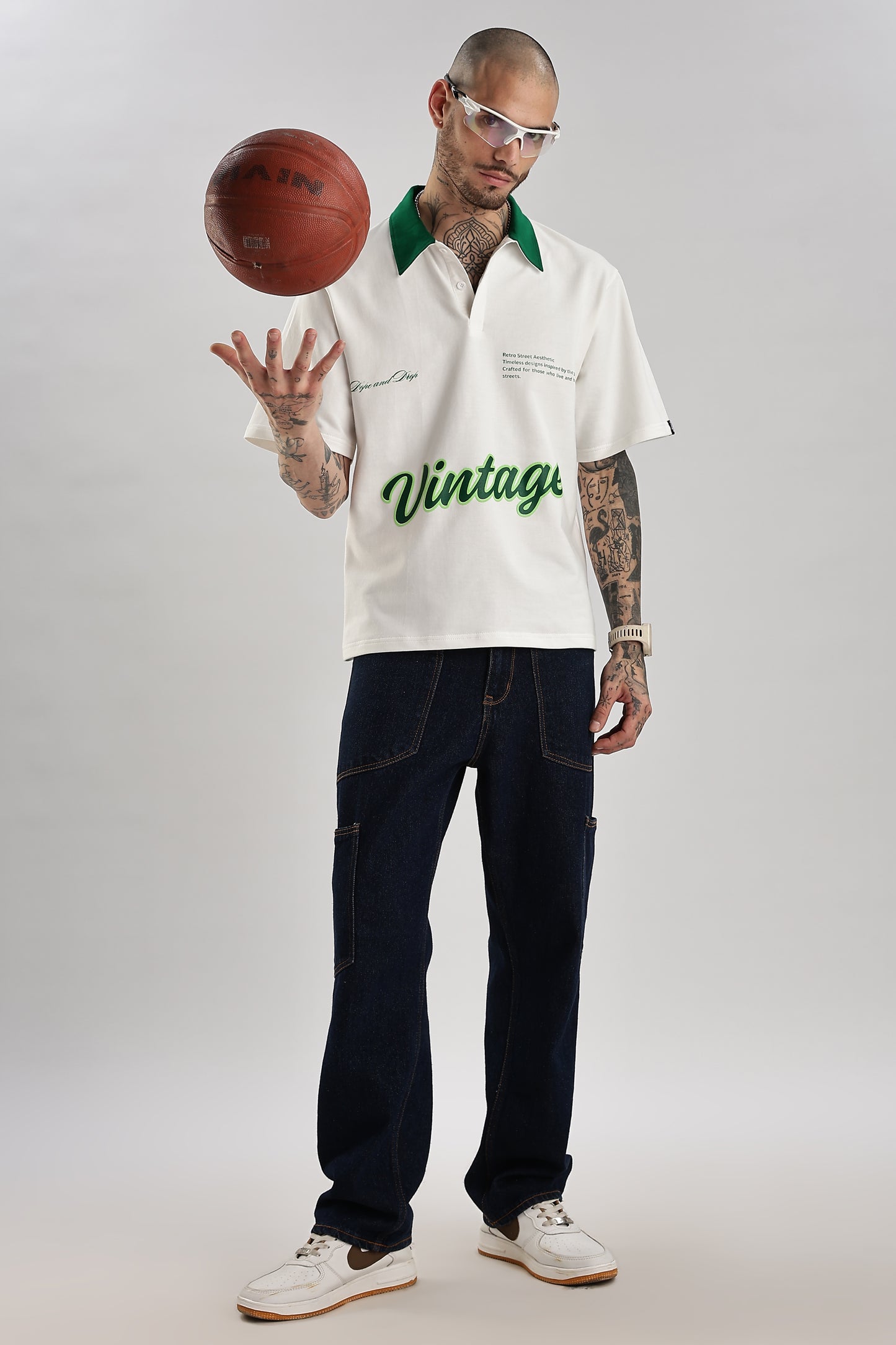 Dope and Drop | Off-White Graphic Polo Shirt
